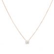 Lux | Necklace Solitaire Pink Gold | Diamond 0,30ct