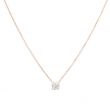 Lux | Necklace Solitaire Pink Gold | Diamond 0,30ct