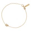 TWO INITIAL CHAIN BRACELET | 18CT GOLD