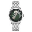 Hamilton Jazzmaster Open Heart Green Steel | 40mm H32675160