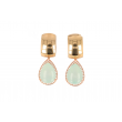 Varivello Pendants Pink Gold | Chalcedony & Diamonds