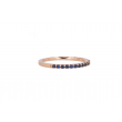 Yeva | Set Alliance Rings Pinkgold | Blue Sapphire