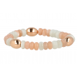 Sundrops | Bracelet Pink gold | Moonstone pink & White