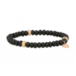 Sundrops | Bracelet PinkGold Heart  | Onyx 