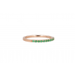 Yeva | Ring 14 Carat Pink Gold | Emerald Diamond
