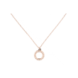 Yeva | Necklace Pink gold Circle | Diamonds