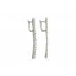 Lux | Earrings White gold | 38 Diamonds