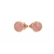 Sundrops | Earstuds 14 Carat Pink gold | chalcedony