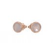 Sundrops | Earstuds 14 Carat Pink gold | chalcedony