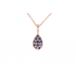 Yeva pinkgold Pendant Sapphire