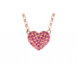 Yeva | 14carat Pinkgold Necklace | Ruby Heart
