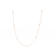 Dot | Necklace 14 Carat Pink Gold | Small Spheres