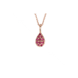 Yeva | Pink Gold Pendant | Ruby