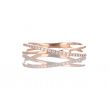 Kek | Ring Pink Gold 14 Carat | Diamond 0,08ct