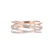 Kek | Ring Pink Gold 14 Carat | Diamond 0,08ct