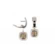 Varivello Earrings White Gold Bold Small | Moonstone & Diamonds