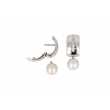 Varivello Earrings White Gold Bold Large | Freshwater Pearl & Diamond