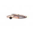 Yeva | Alliance Ring 14 Carat Pink Gold | Blue Sapphire