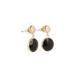 GIOIA | Earstuds Yellow gold | Onyx