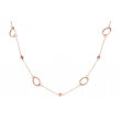 Dot | Necklace Pinkgold | 90cm 