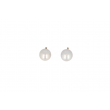 Varivello Earrings White Gold Bold Large | Freshwater Pearl & Diamond