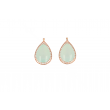 Varivello Earrings Pink Gold Bold Large | Chalcedony & Diamonds