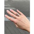Unique Piece | White Gold - Black Rhodium Ring | Spiral