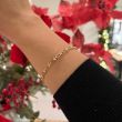 Dot | Yellow Gold Bracelet | Horseshoe Fantasy 19cm