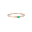 Yeva | Ring Pink Gold | Emerald