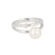 Sundrops | Ring White Gold | Pearl & Diamond