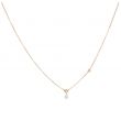 Lux | Necklace Pink gold | Diamond Pear