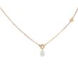Lux | Necklace Pink gold | Diamond Pear