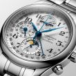 Longines Master Collection Moonphase Steel White  | 42MM
L2.773.4.78.6