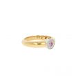 LUX | Ring 18 Karat Yellow Gold | Diamonds 18 Carat Pink Sapphire 