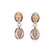 Sundrops | Earstuds 14 Carat Pink Gold | Rhodolite Garnet & Amethyst