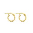 Minitials Mini Hoops | 18ct Gold