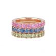 Yeva | Alliance Ring Pink Gold | Pink Sapphire