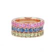 Yeva | Alliance Ring Pink Gold | Pink Sapphire