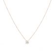 Lux | Necklace Solitaire Pink Gold | Diamond 0,26ct