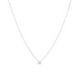 Lux | Necklace Solitaire 14 Carat White Gold | Diamond 0.21ct