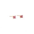 Sundrops | Earstuds Pink Gold | Rhodolite