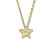 Minitials One Pavé Star Necklace | 18ct Gold