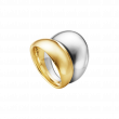 Georg Jensen | Curve Ring | Yellow Gold / Silver