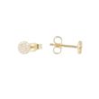 Yeva | Ear studs Yellow Gold | Diamond Pavé