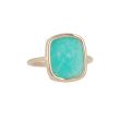 RG4509PAZ-55 | Ring 14 Carat Pink Gold | Amazonite 15 x 13 mm