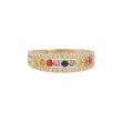 Yeva | Ring 14 Carat Yellow gold | Diamond Sapphire