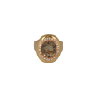 Sundrops | Ring 14 Caarat Pink Gold | Smokey Quartz Entourage 