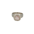 Sundrops | Ring 14 Carat White Gold | Diamonds Pink Mother of Pearl