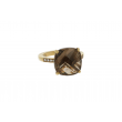 Sundrops | Ring 18 Caarat Yellow Gold | Smoky Quartz