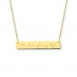 Minitials Sparkle Snake Necklace | 18ct Gold